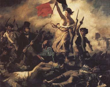 Liberty Leading the People(28 th July 1830) (mk09), Eugene Delacroix